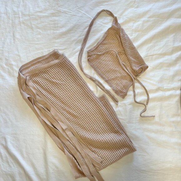 ASOS BEACH KNIT SET - SARONG AND TOP - Picture 6 of 6